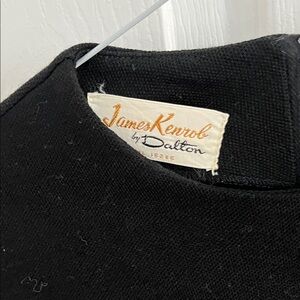 Vintage Classic elegance-Tailored Black Women's Blouse